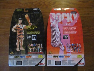 2 rocky balboa jakks pacific figures 1 caveman only 1800 made 1