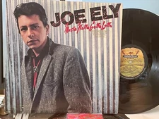 JOE ELY "Musta Notta Gotta Lotta" LP NM/VG+, Gold Stamped Promo 1981