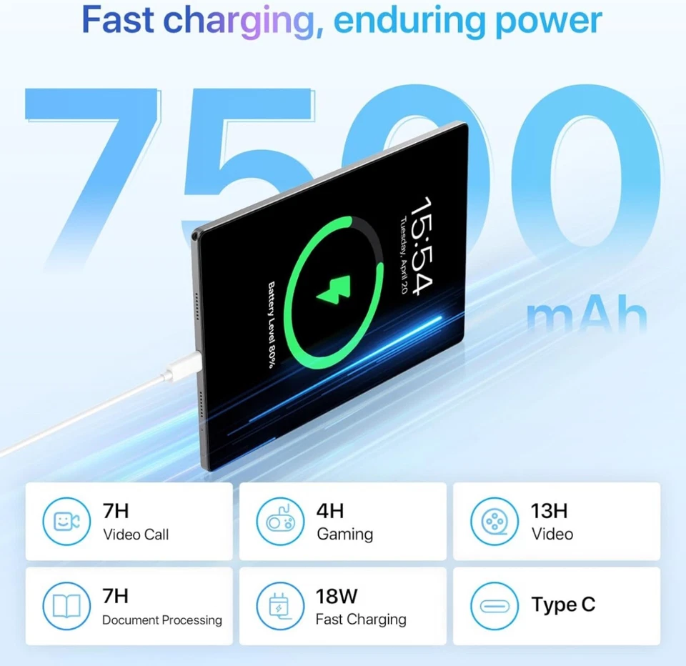 UMIDIGI A13 Tab Android,(8+8) GB RAM+128GB ROM,10.5 inch FHD Display Android Tab - Image 4 of 4