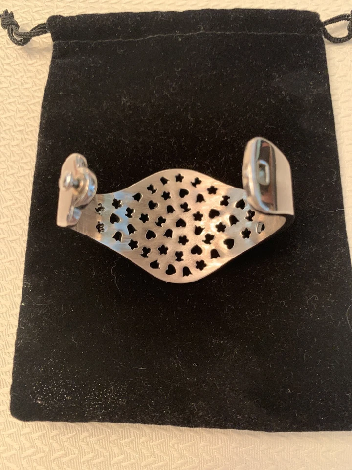 TOUS Sterling Silver Wide Cuff Bracelet Motif ~ Matching Ring Listed Separately - Image 4 of 4