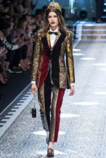 £2,450 Dolce&gabbana Multicoloured Jacquard Embroidered Blazer Jacket Italy Made