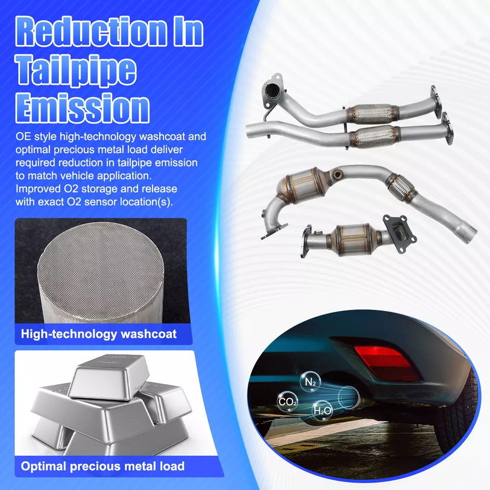 For Cadillac SRX 2012 2013 2014 2015 2016 3.6L Catalytic Converter Set Foto 3 de 4