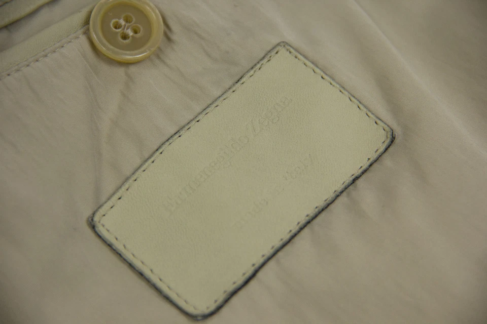 Abrigo Mac Ermenegildo Zegna Ligero Caqui Marrón, TALLA US 42R/EU 52 Foto 4 de 4