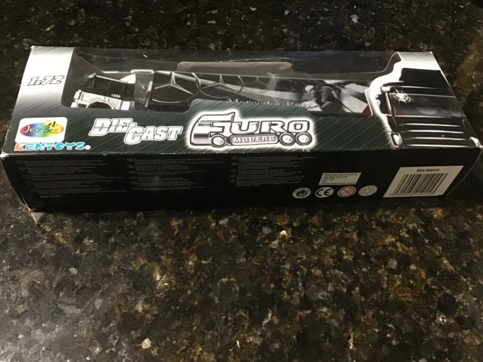 EURO MOVERS MERCEDES-BENZ Truck & Tri Axle Trailer Diecast Model 1.72 Scale - Image 4 of 4