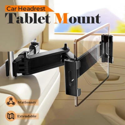 360° Car Back Seat Headrest Mount Holder Tablet Stand Kids For iPad Universal Oz - image 1 of 4