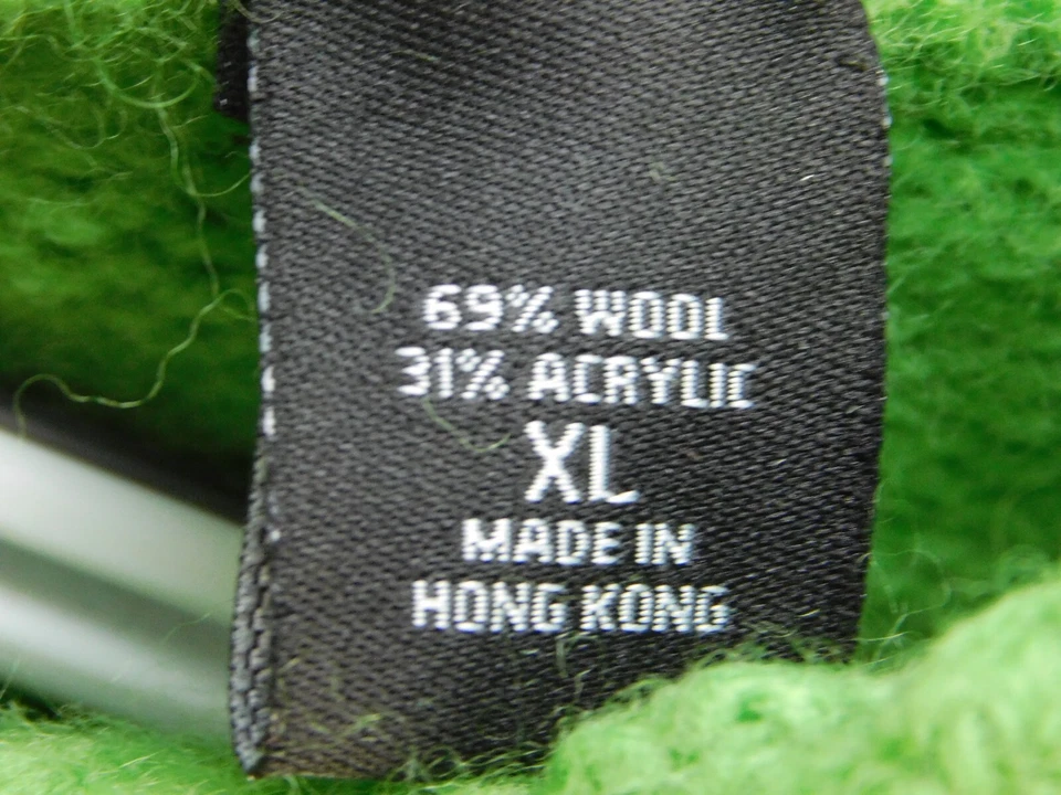 Sudadera con capucha pulóver con flecos verdes XL de MODA International para hombre Foto 4 de 4