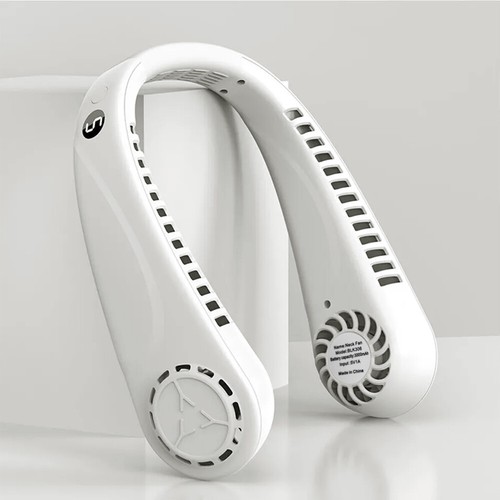 5 Stufen Tragbarer Nackenventilator 360° Leise Halsventilator USB Nackenlüfter - Imagen 17 de 19