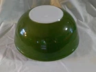 Vtg PYREX Dark Avocado Green VERDE Mixing Nesting Bowl 4 qt #404 Near Pristine