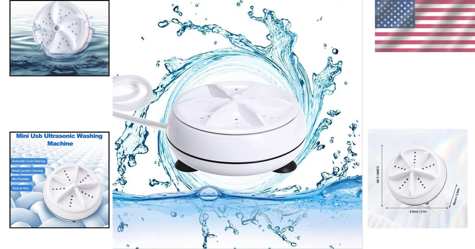 USB Powered Mini Washing Machine - Eco-Friendly, 1kg Capacity, Remote Control - Image 2 of 4