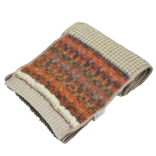 [] lugly Patchwork Scarf Patchwork Mohair Scarf B… - image 2