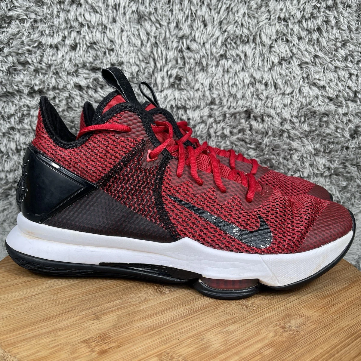 GUC Nike LeBron James Witness 4 Basketball Shoes in Men’s 9.5 Size 9.5 - Nike LeBron Witness 4 Black Red Glass Blue for  main image 4