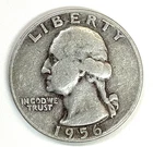 1956-D Washington Silver Quarter