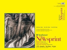 Strathmore 300 Series Newsprint Pad 18"X24"-120 Sheets, Tape Bound - 307418