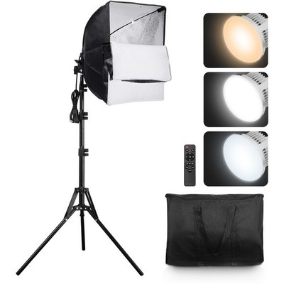 Softbox Lighting Kit 16 in x 16 in 3000-6500K Adjustable for