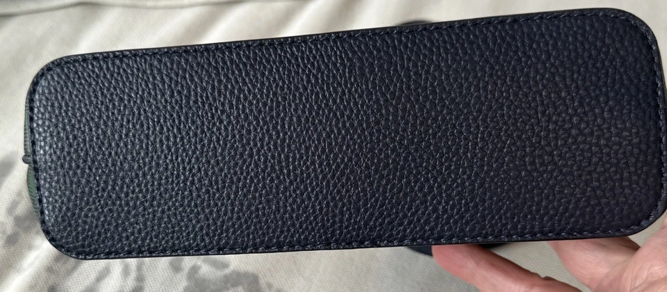 Nuevo Sin Etiquetas - Bolso Bandolera Nanette Lepore Verde Azul Correa Ajustable a Cuadros LEER Foto 4 de 4