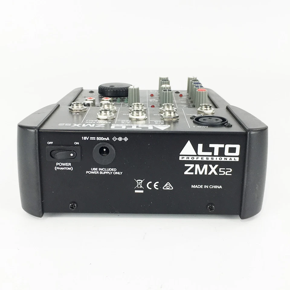 Alto ZMX52 5 Channel Compact Mixer Audio Mixing -  Fully Working - No PSU - Image 4 of 4