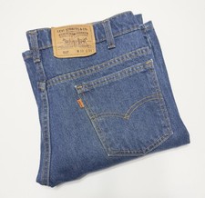 VTG 90's Levi's 517 Orange Tab Bootcut Jeans Sz 32x33 Med Wash MADE IN USA 80s