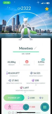 Pokémon Go - Shiny Mewtwo Chicago Background   Go Fest 2026   Trade 20k Dusts