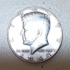 1964 Kennedy Half Dollar Silver Coin 50C 0.9 Fineness Uncertified Collectible
