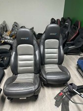 Oem Zr1 Leather Seats Blackgray Power Heated Sport Seats Pair Corvette C6