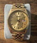 Vintage Seiko Quartz 5Y23-8A69 Gold Mens Watch New Battery