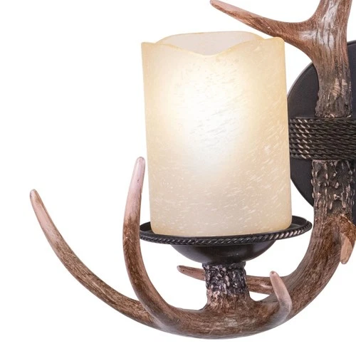 Yoho 2-Light Wall Sconce in Rustic Style 12.5 Inches Tall and 16.75 Inches Wide - Picture 2 of 4