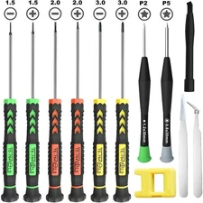 12-Piece Small Screwdriver Set with Flathead Pentalobe Tips for iPhone