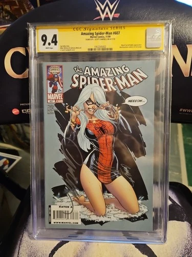 Amazing Spider-Man 607 CGC 9.4 Signed By J Scott Campbell