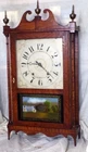 Beautiful G.W. Bartholomew Wooden Works Pillar and Scroll Clock 30 Hour T&S