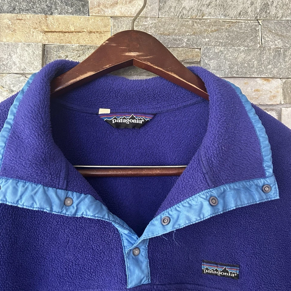 Vintage Patagonia T Snap pullover fleece made in the USA large 80s 90s - Image 2 of 4
