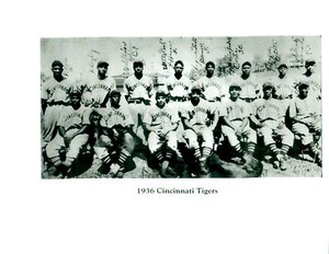 1936 CINCINNATI TIGERS NEGRO LEAGUES TEAM 8X10  PHOTO  BASEBALL 