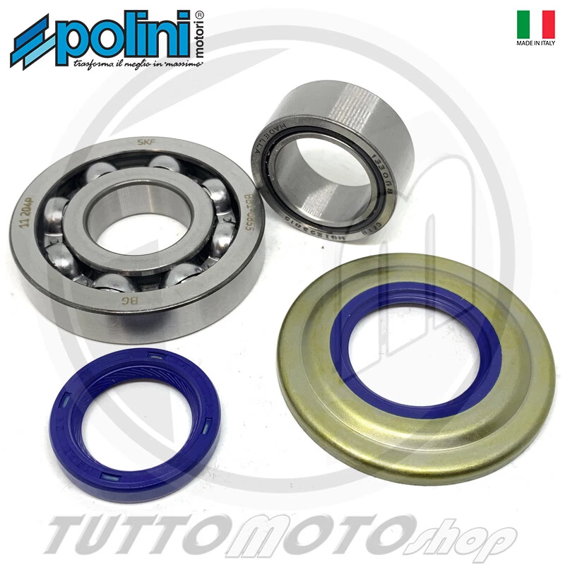 KIT CUSCINETTI E PARAOLI ALBERO MOTORE POLINI PIAGGIO VESPA PX 125 E ARCOBALENO