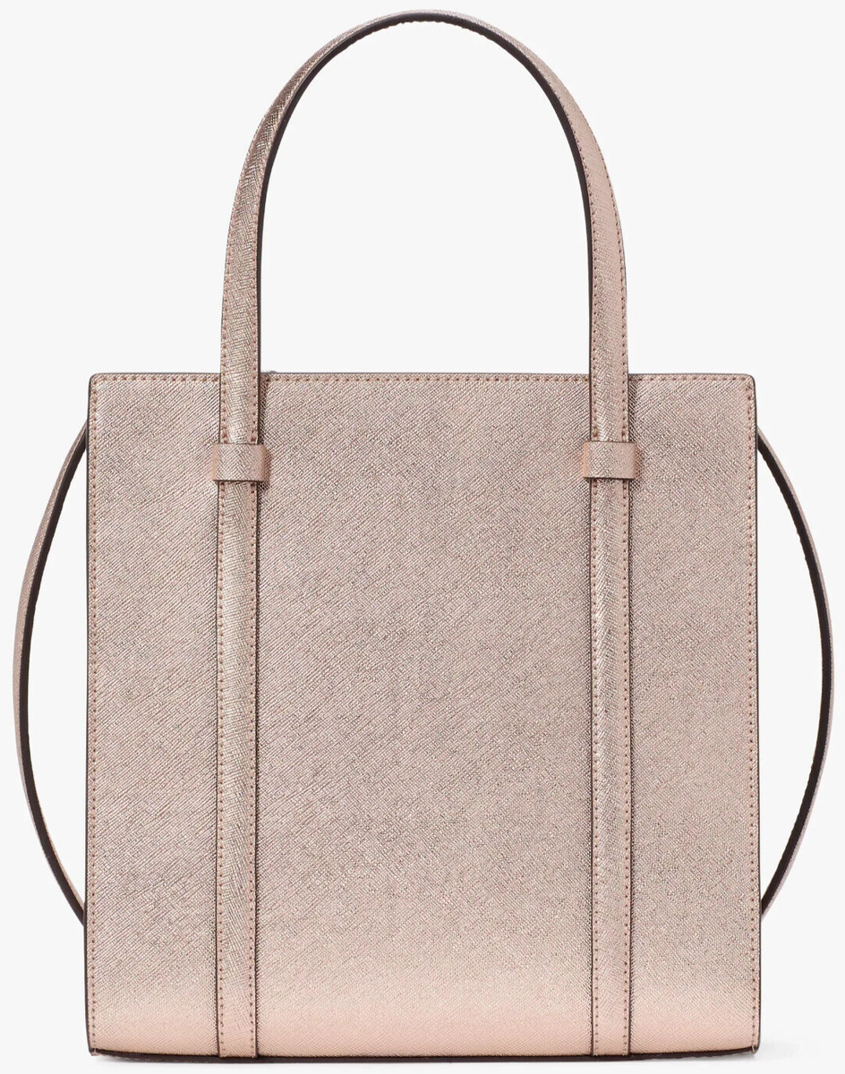 Kate Spade Kenzie Small Tote Bag KI916 Metallic Rose Gold Purse
