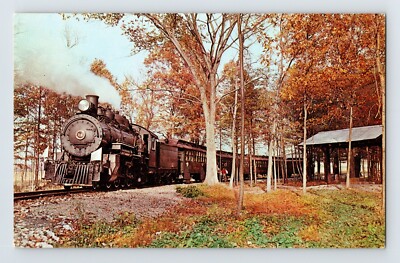 Postcard East Broad Top Railroad Train Rockhill Furnace PA 1960s Unposted Chrome
