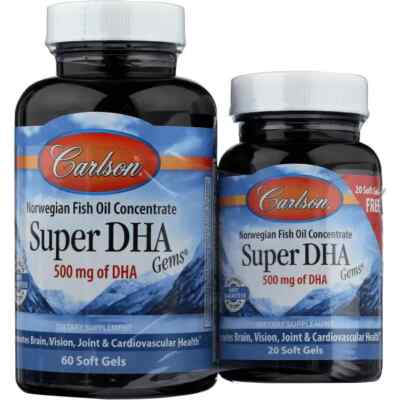 Carlson Labs Super Dha Gems 60 20 Weichkapseln