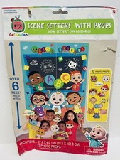 Cocomelon Baby Cute Kids Birthday Party Decoration Scene Setters w/Photo Props