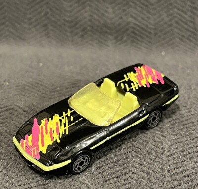 Matchbox Vintage Car 87 Corvette Convertible Car Black Original MB14 Collectible