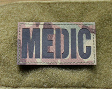 Medic Official VELCRO&reg; Combat Multicam Patch Badge Military EMT IR Reflective