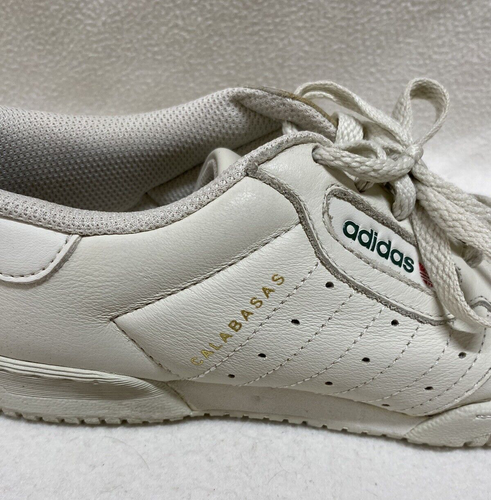 Adidas Yeezy Powerphase 2017 Calabasas Bone Low Top Leather Sneakers Size US 8 - Picture 7 of 15