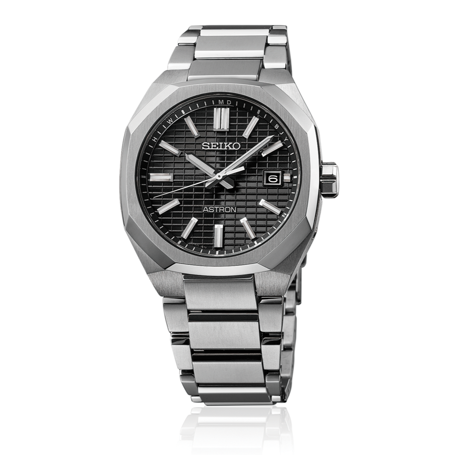 SEIKO ASTRON NEXTER SBXY063 DYNA Titanium Radio Solar Watch Black