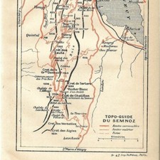 Topo-Guide du Semnoz - - Montagne France - Carte ancienne 1939