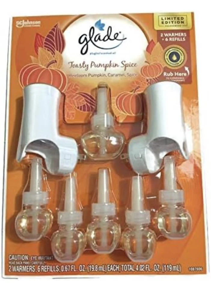 Glade plugIns Limited Edition Golden Pumpkin & Spice, 2 Warmers & 6 Refills