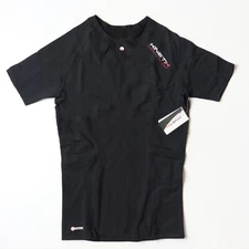 Kinetik Compression Gear Full black Short Sleeve Multisport Large Top SSTBM12
