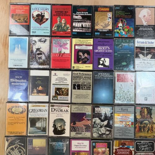 Lot of 60 Classical Music Cassette Tapes Opera Tchaikovsky Chopin Bach - Picture 3 of 6