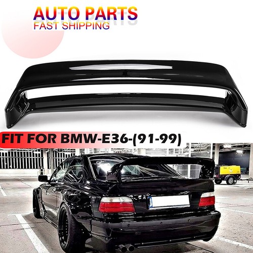 PARA BMW SERIE 3 E36 GT ESTILO CLASE II 1991-99 ALERÓN MALETERO TRASERO NEGRO - Imagen 2 de 11