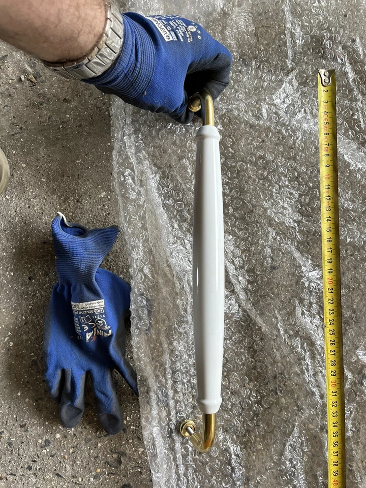 Poignee Four Rosieres Blanc Or - Photo 3/3