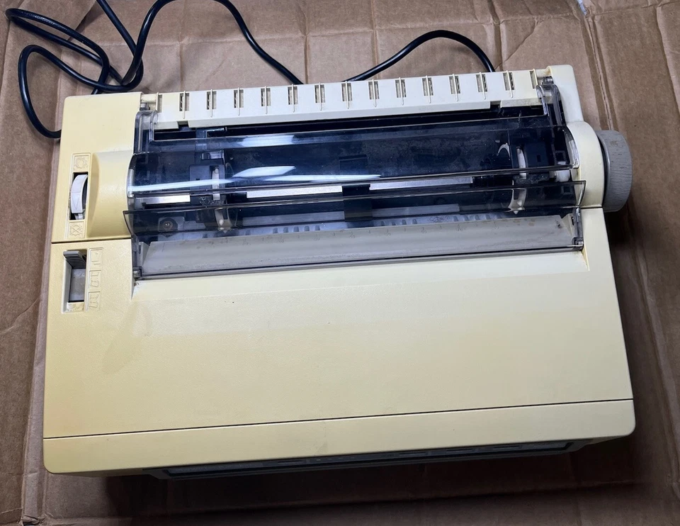 NEC Pinwriter Dot Matrix Printer P2200 w/ Cables ~ Powers On - Image 2 of 4