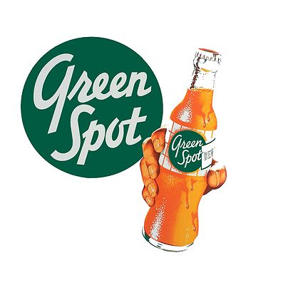 Green Spot Soft Drink Soda High Quality Metal Magnet 4 x 4 inches