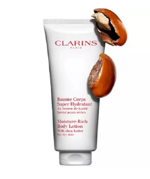 Clarins Loción corporal rica en humedad con manteca de karité para piel seca 6,5 oz/200 ml Foto 3 de 4