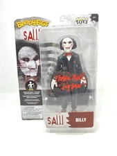 Tobin Bell Signed Figure Bendyfigs With "Jigsaw" Saw Billy Beckett Toys 